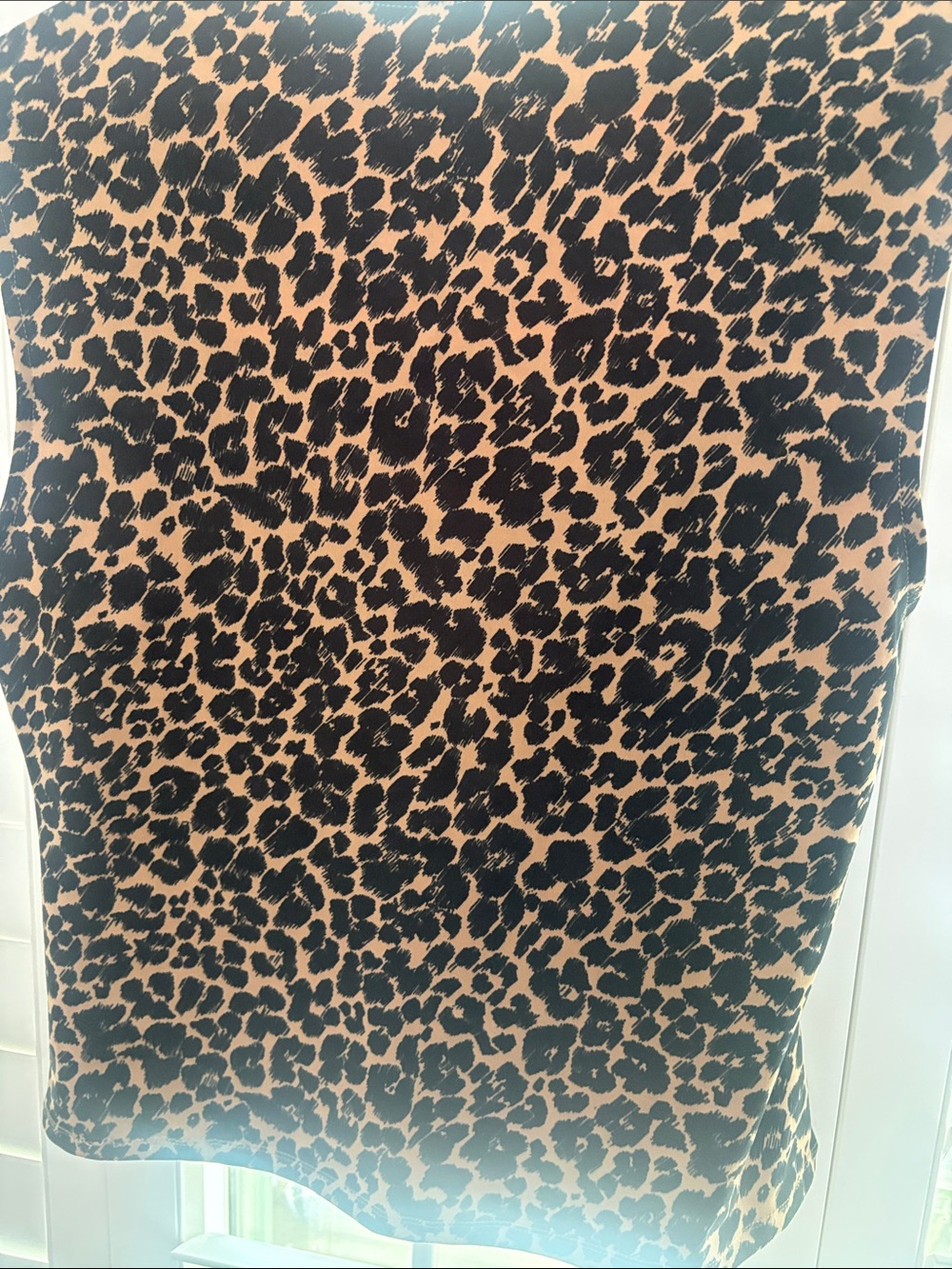 Maeve Leopard Print Scoop Neck Tank - Black & Brown - Picture 3 of 3